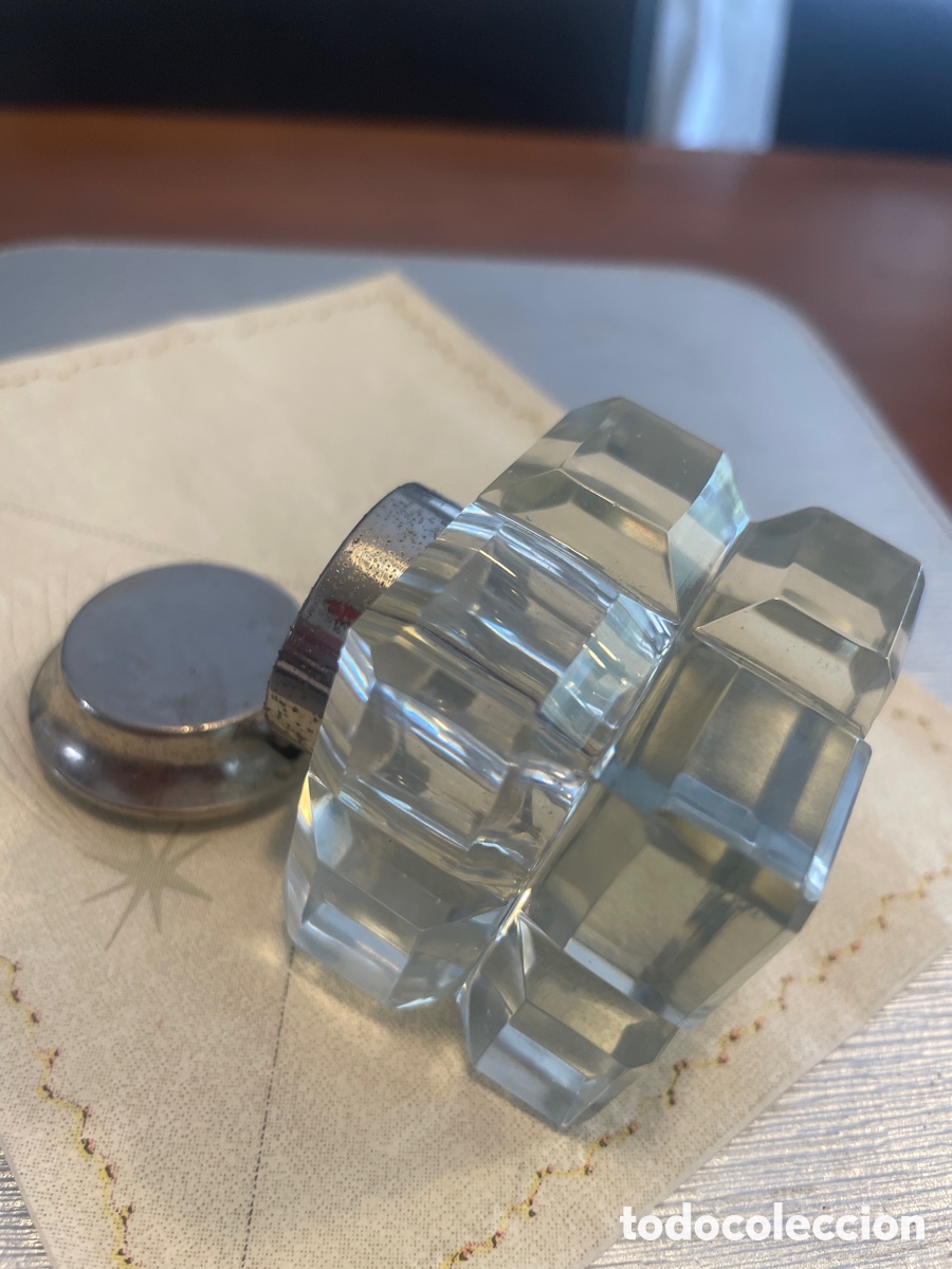 Antig&uuml;edades: Antiguo tintero cristal de roca - Foto 4