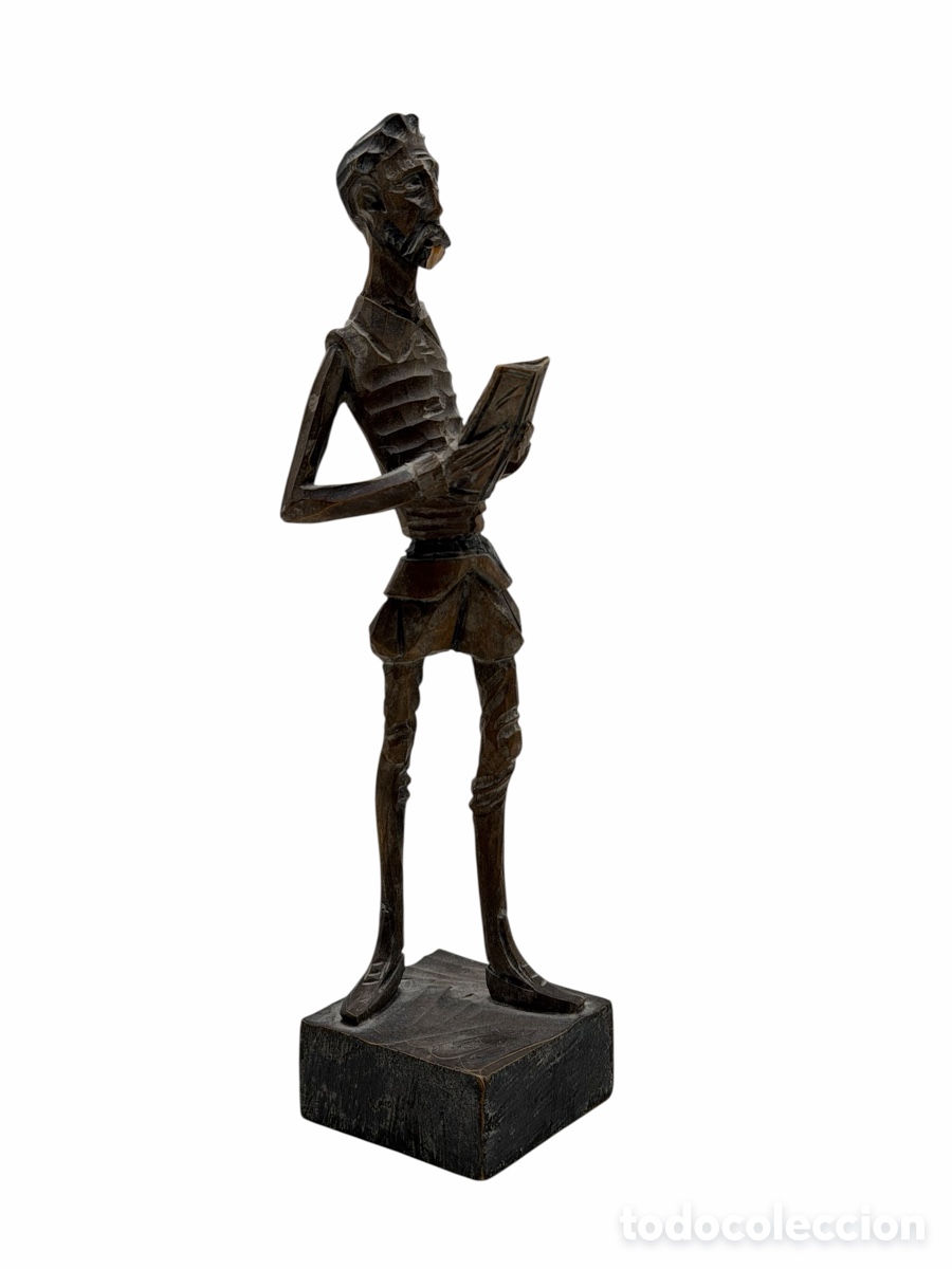 Antig&uuml;edades: Figura Don Quijote de Madera