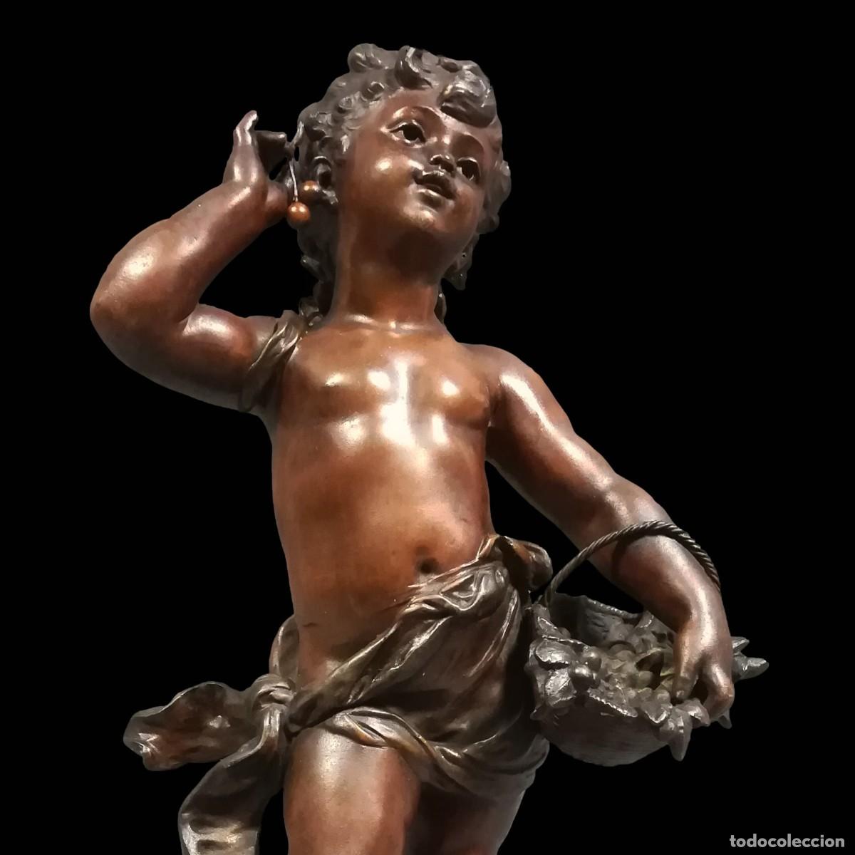 Antig&uuml;edades: Figura de calamina siglo XIX