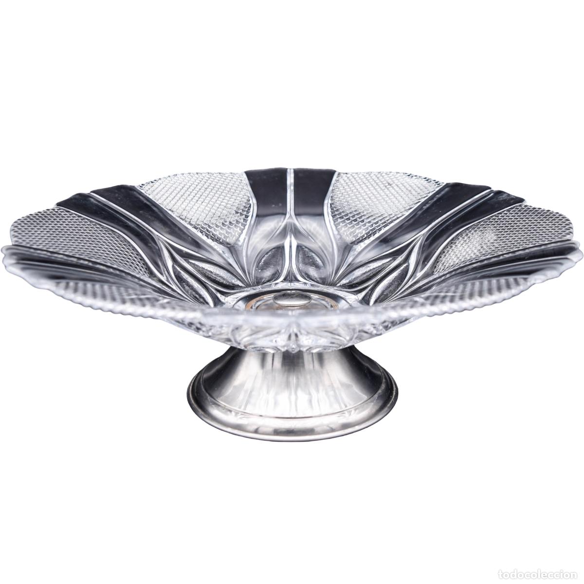 Antiques: Centro de mesa de cristal
