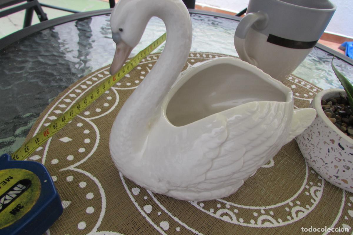 Antig&uuml;edades: NAO LLADRO CISNE CENTRO DE MESA - Foto 2
