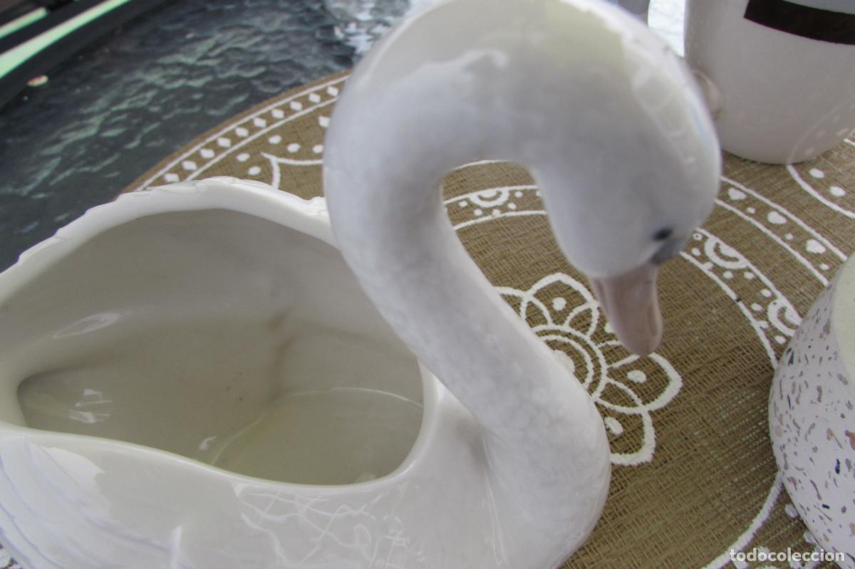 Antig&uuml;edades: NAO LLADRO CISNE CENTRO DE MESA - Foto 11