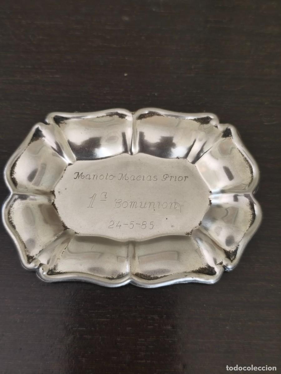 Antig&uuml;edades: 5 bandejitas plateadas. - Foto 10