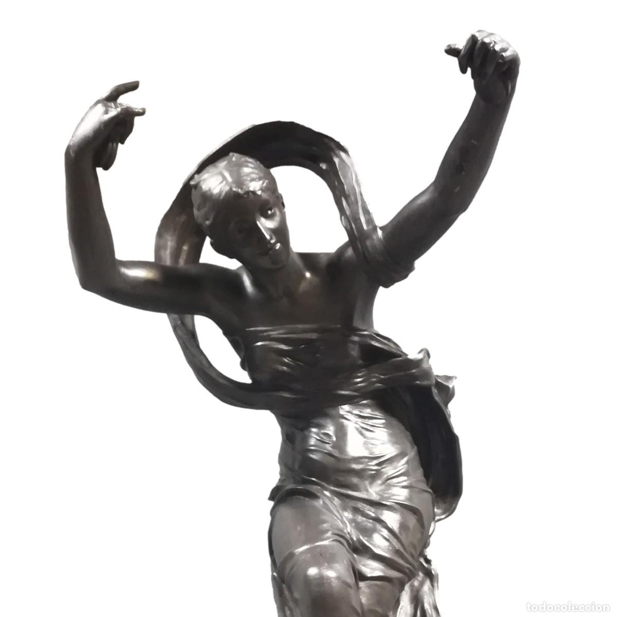 Antig&uuml;edades: DAMA DANZANDO EN CALAMINA, FIRMADA J CAMBOS, SIGLO XIX