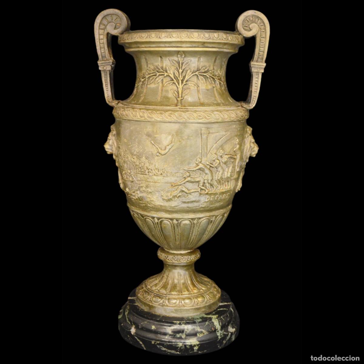 Antig&uuml;edades: COPA TROFEO ANTIGUO CALAMINA FIRMADA HENRY FUGERE