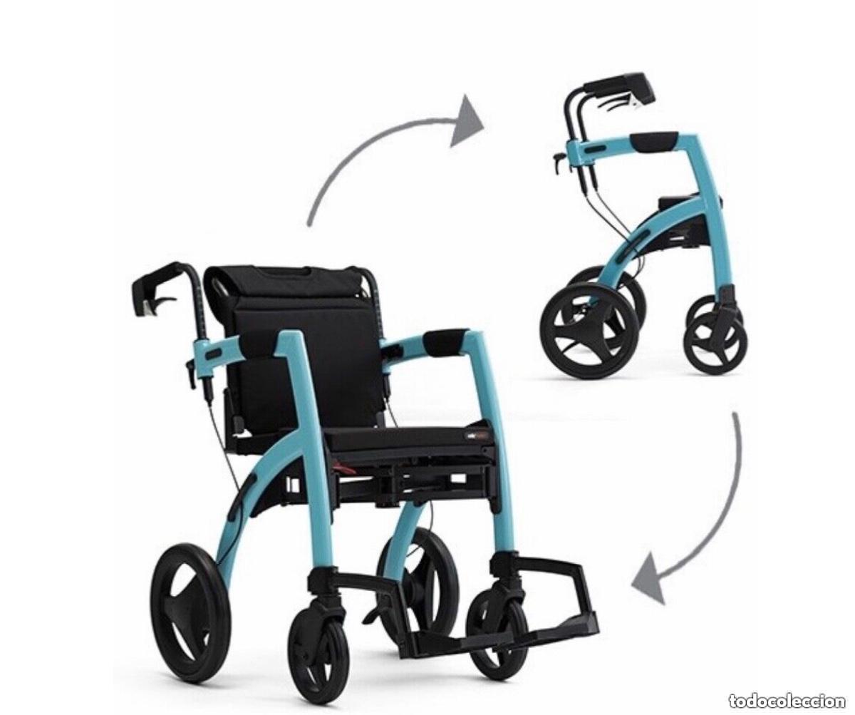 Antig&uuml;edades: ROLLZ MOTION ISLAND BLUE DISE&Ntilde;O DANES ANDADOR SILLA DE RUEDAS CAMINADOR AZUL SMALL SIN USO
