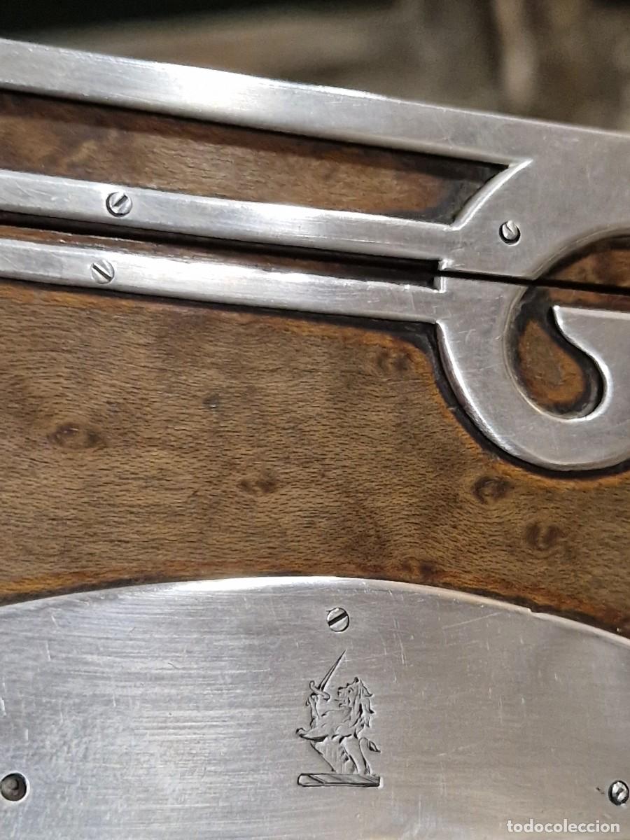 Antig&uuml;edades: Caja de Georg Adam Scheid. Plata y madera. - Foto 10