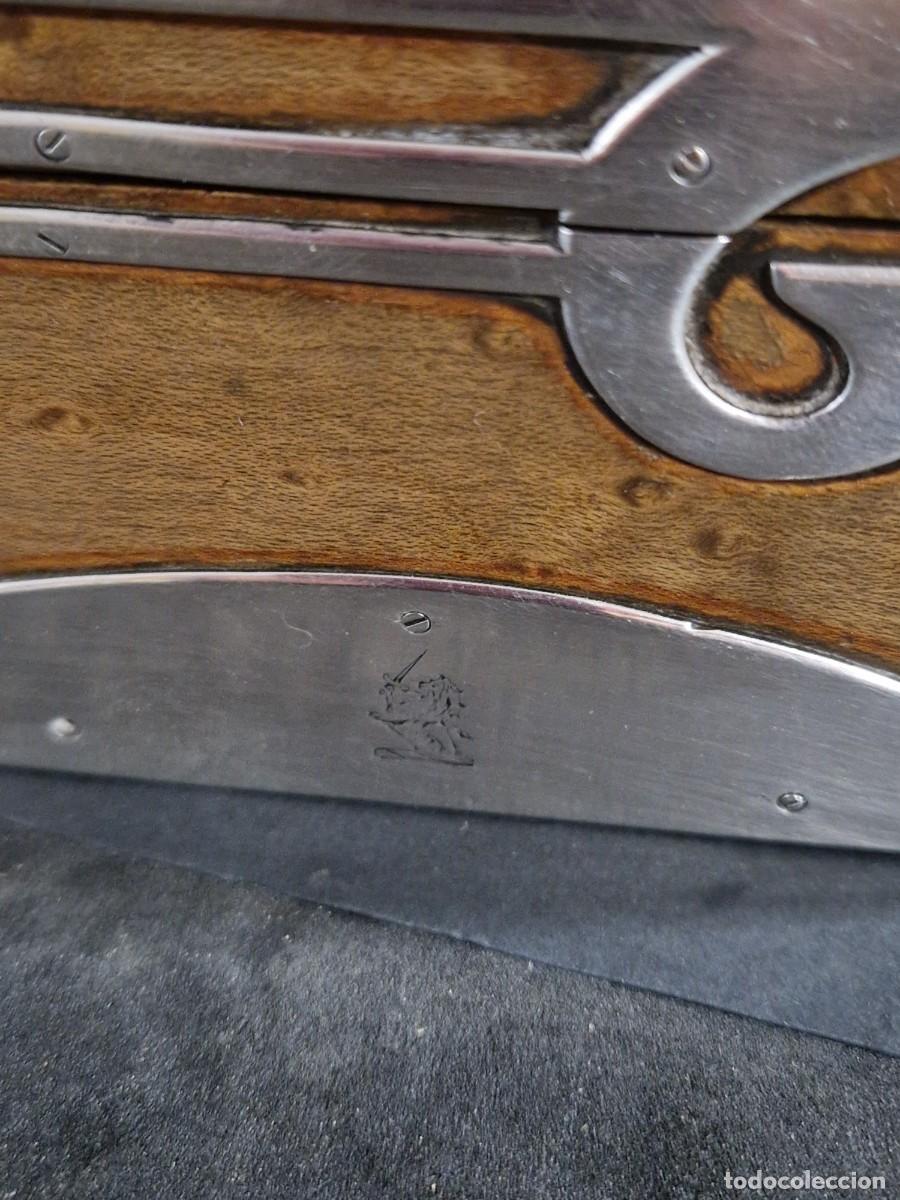 Antig&uuml;edades: Caja de Georg Adam Scheid. Plata y madera. - Foto 18
