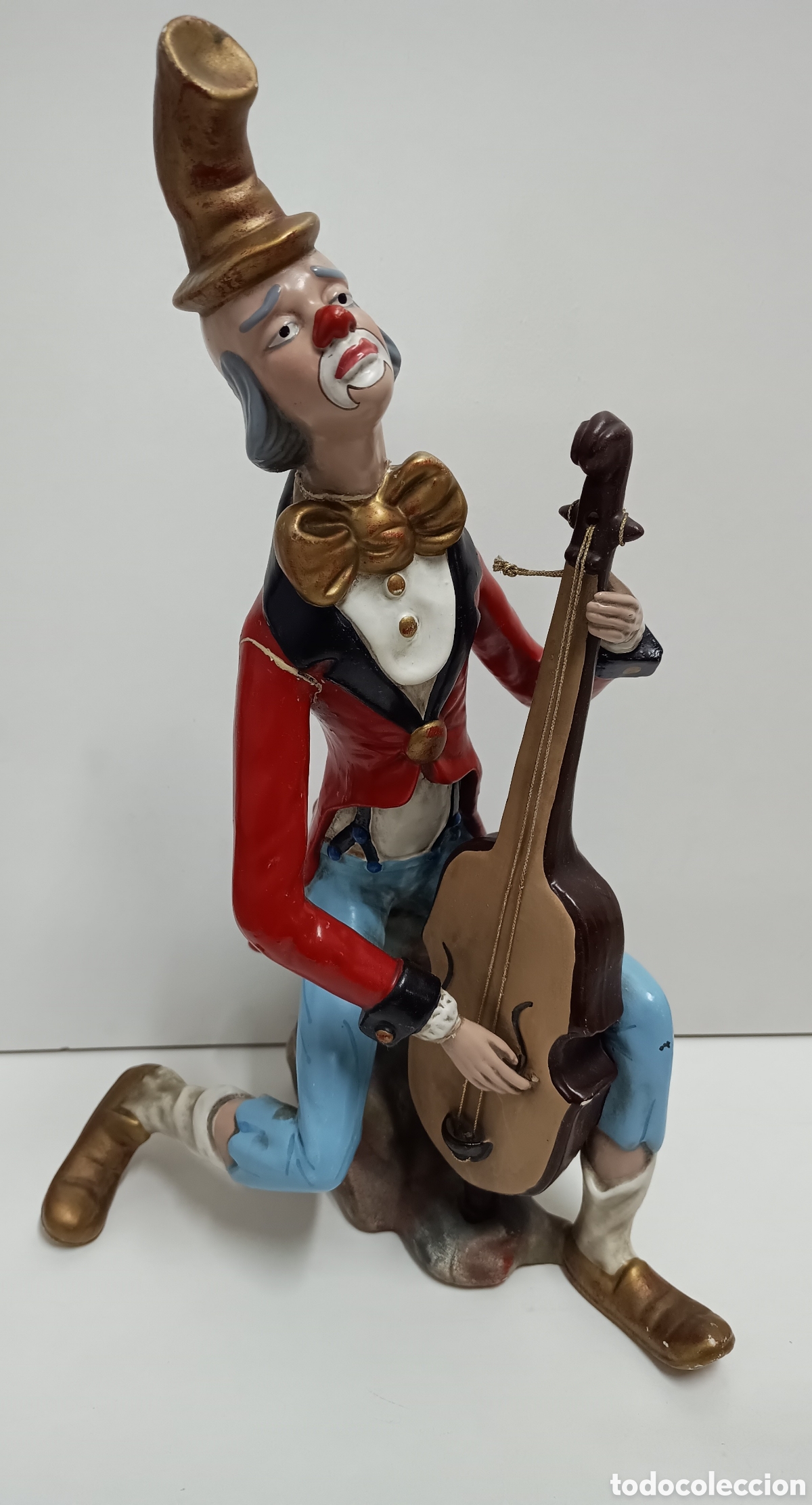 Antiques: FIGURA DE CER&Aacute;MICA DE PAYASO DE FRANJU