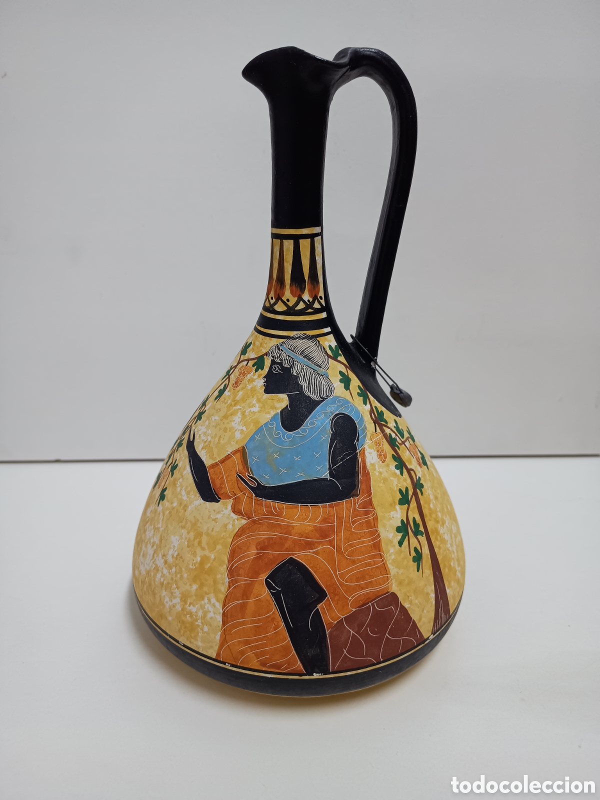 Antiques: ANFORA GRIEGA DECORADA A MANO - ALTURA 25cm