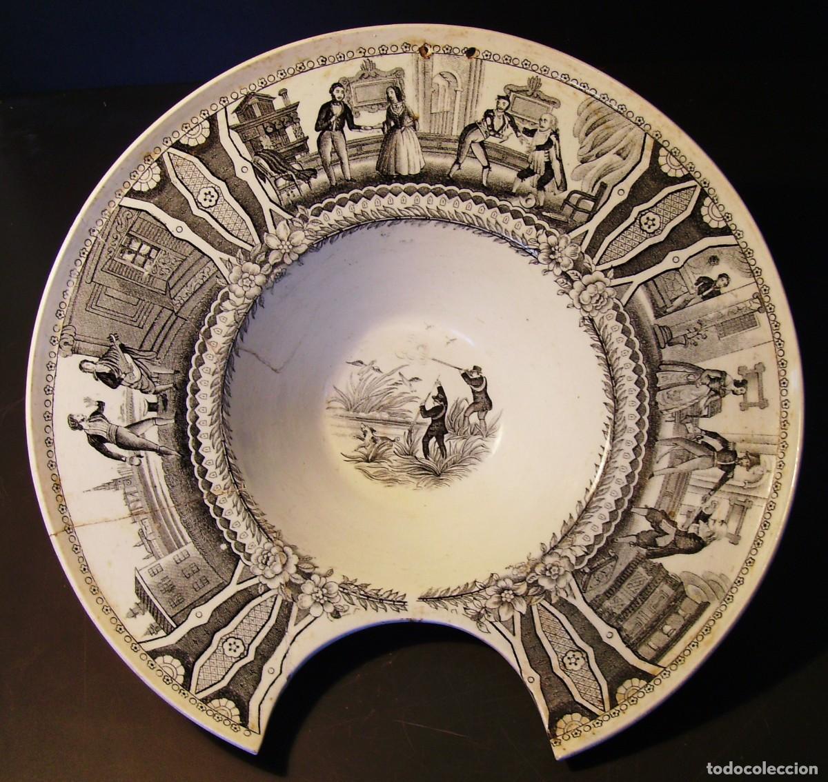 Antig&uuml;edades: ROTUNDA BAC&Iacute;A DE PORCELANA PIKMAN &ndash; LACARTUJA XIX