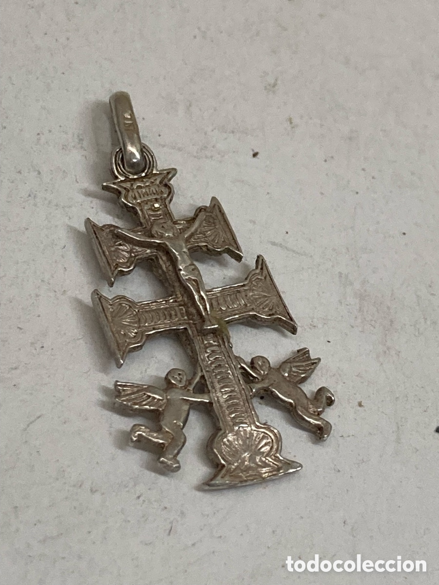Antig&uuml;edades: Cruz de plata religiosa C586