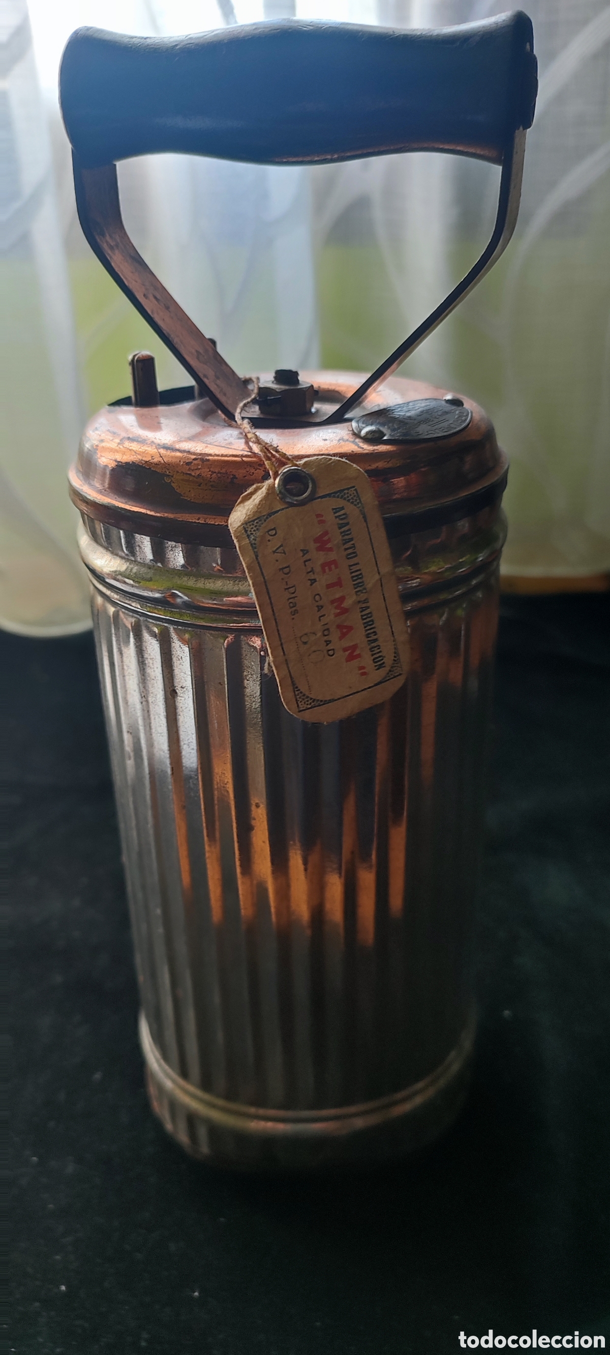 Antiques: Antiguo acumulador de calor marca WETMAN