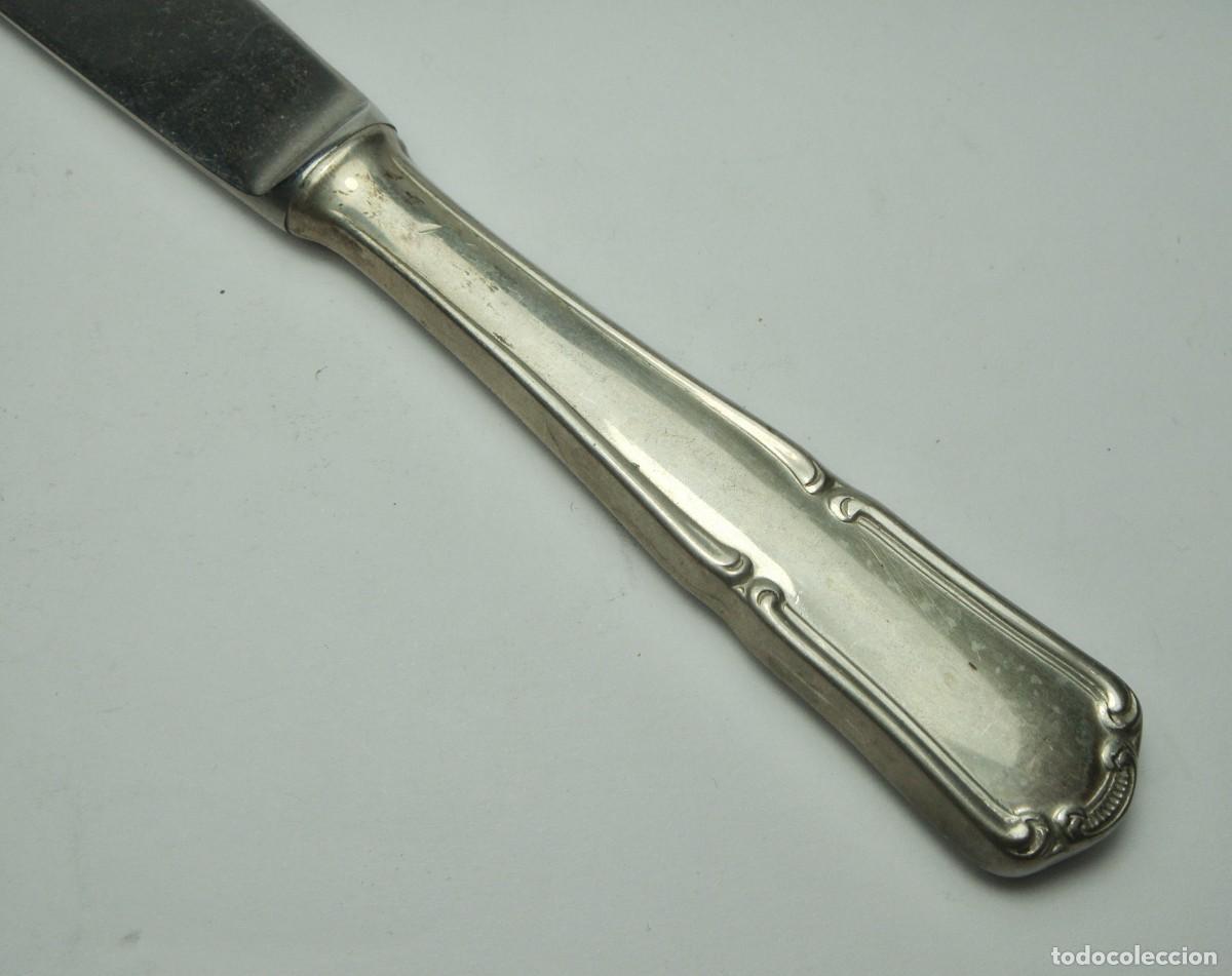 Antig&uuml;edades: Cuchillo antiguo con mango de plata moldurada &middot; ca. 1900&ndash;1930 - Foto 2