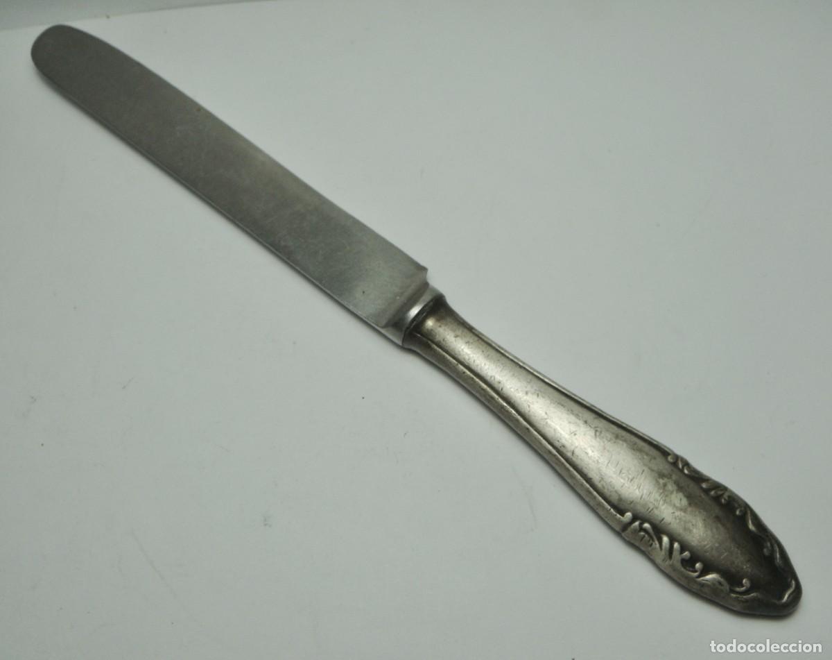 Antig&uuml;edades: Cuchillo antiguo Meneses con mango de plata &middot; ca. 1930&ndash;1950