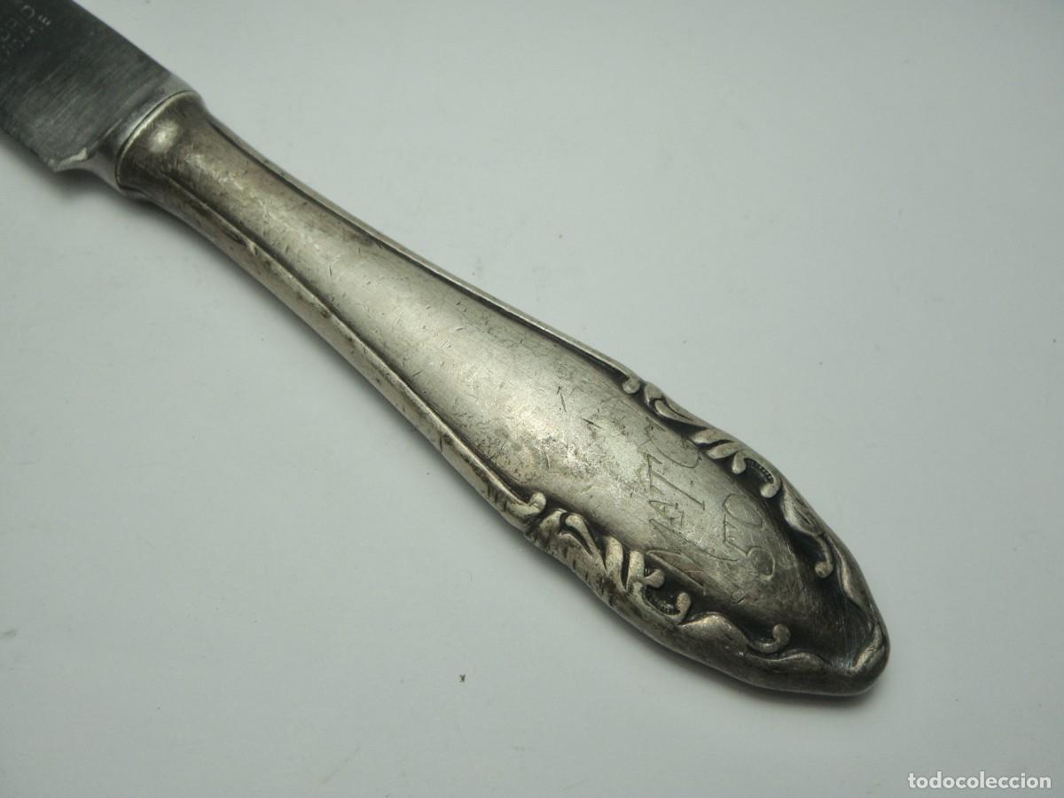 Antig&uuml;edades: Cuchillo antiguo Meneses con mango de plata &middot; ca. 1930&ndash;1950 - Foto 2