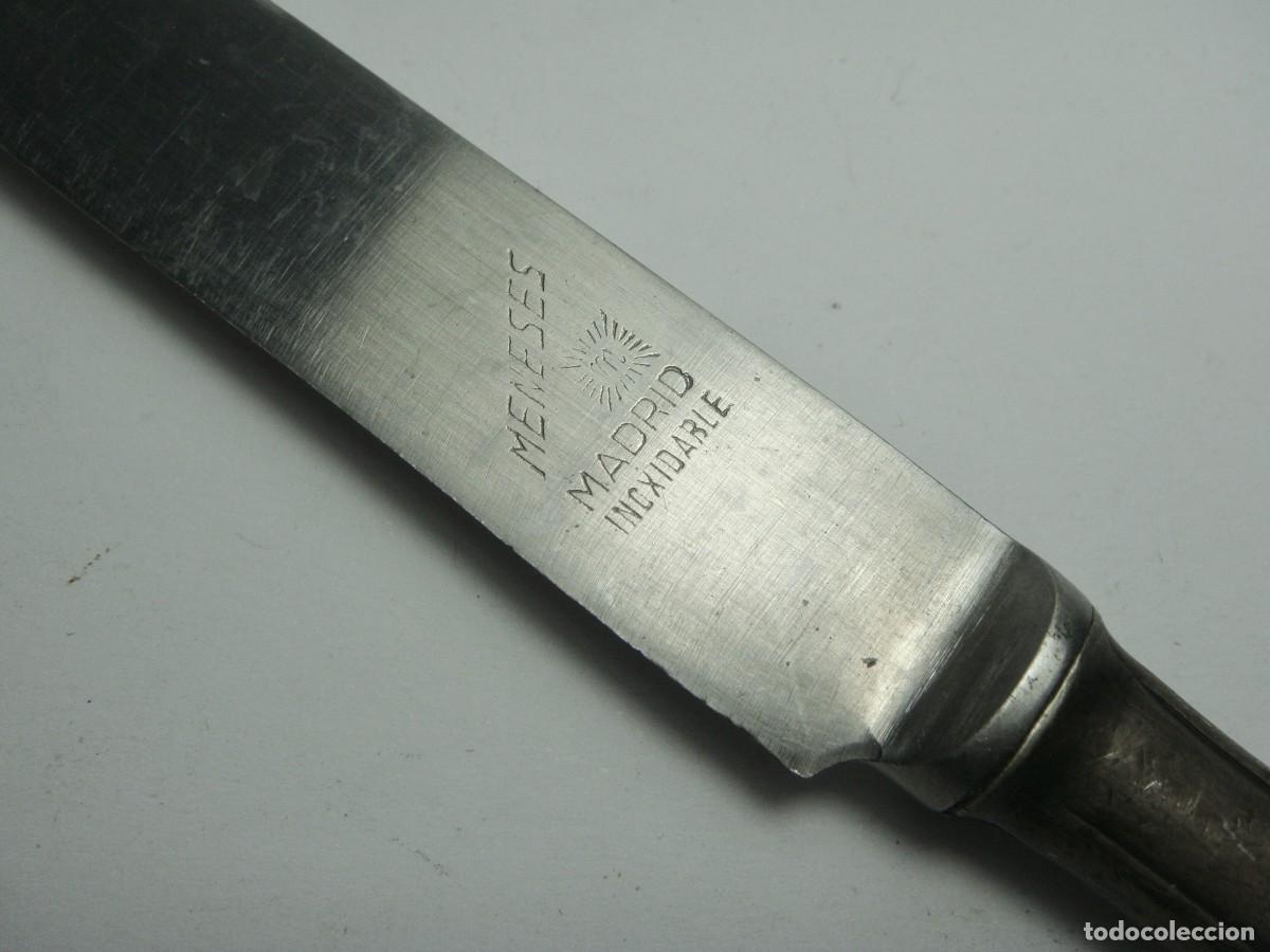 Antig&uuml;edades: Cuchillo antiguo Meneses con mango de plata &middot; ca. 1930&ndash;1950 - Foto 3