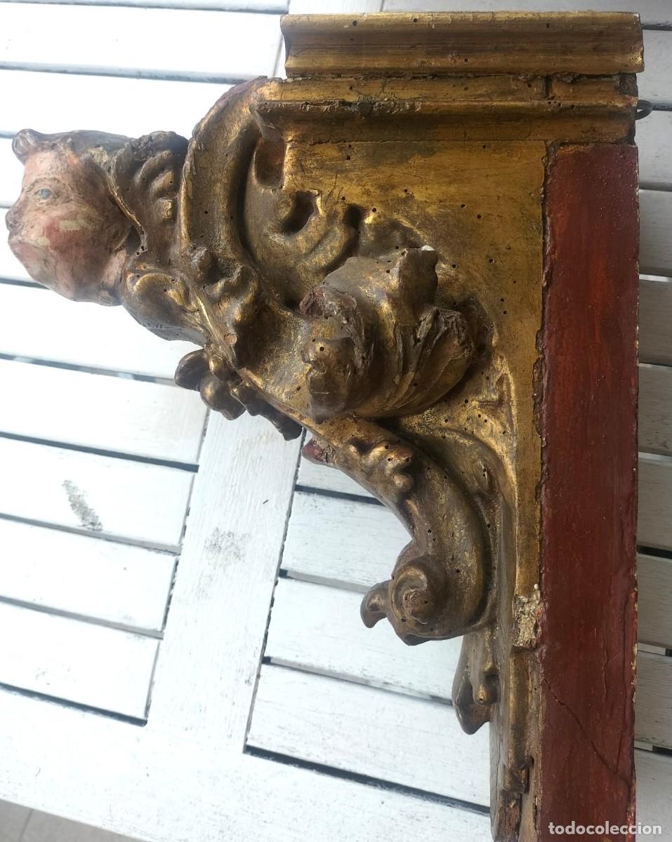 Antig&uuml;edades: Pareja de m&eacute;nsulas barrocas - Foto 3