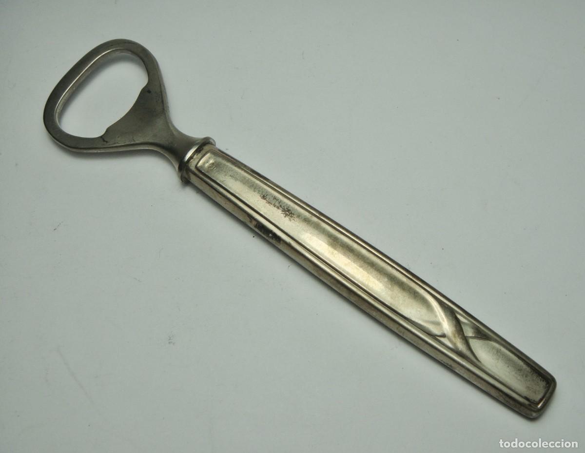 Antig&uuml;edades: Abrebotellas Pedro Dur&aacute;n con mango de plata &middot; Espa&ntilde;a, ca. 1950&ndash;1970