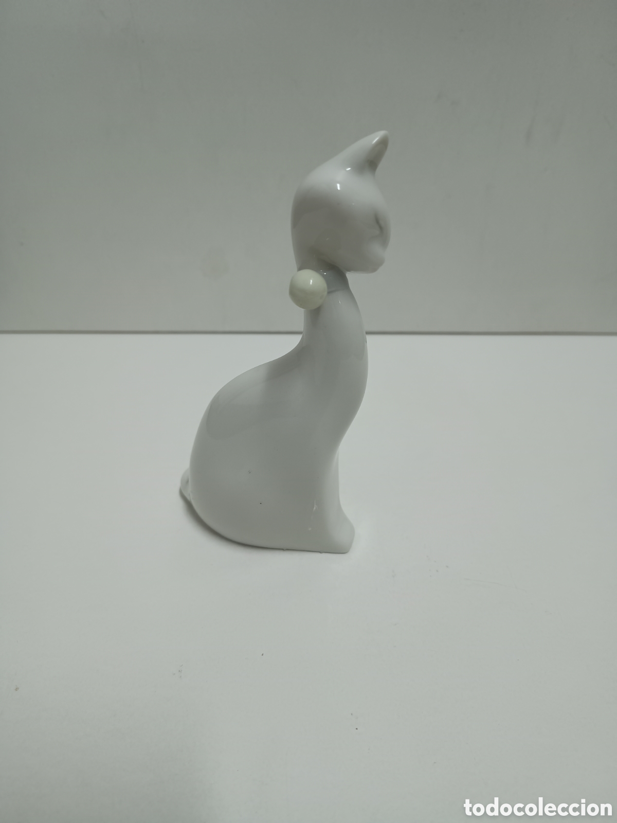 Antiques: FIGURA DE CER&Aacute;MICA ESPA&Ntilde;OLA - GATO - 14,5cm