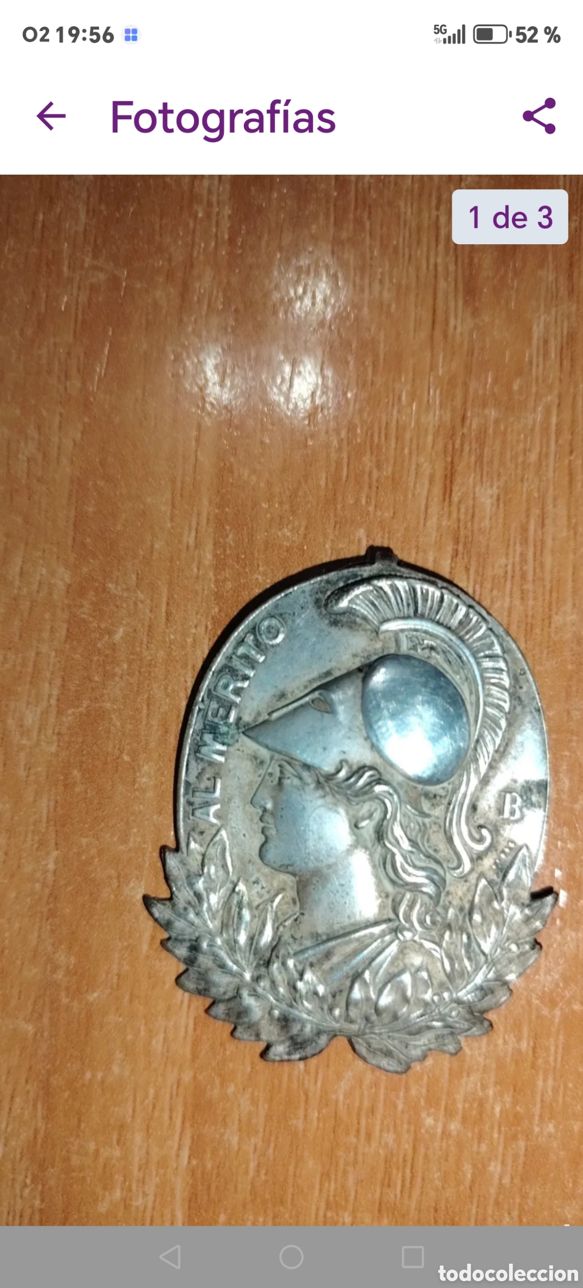 Antig&uuml;edades: Medalla al m&eacute;rito, rep&uacute;blica espa&ntilde;ola