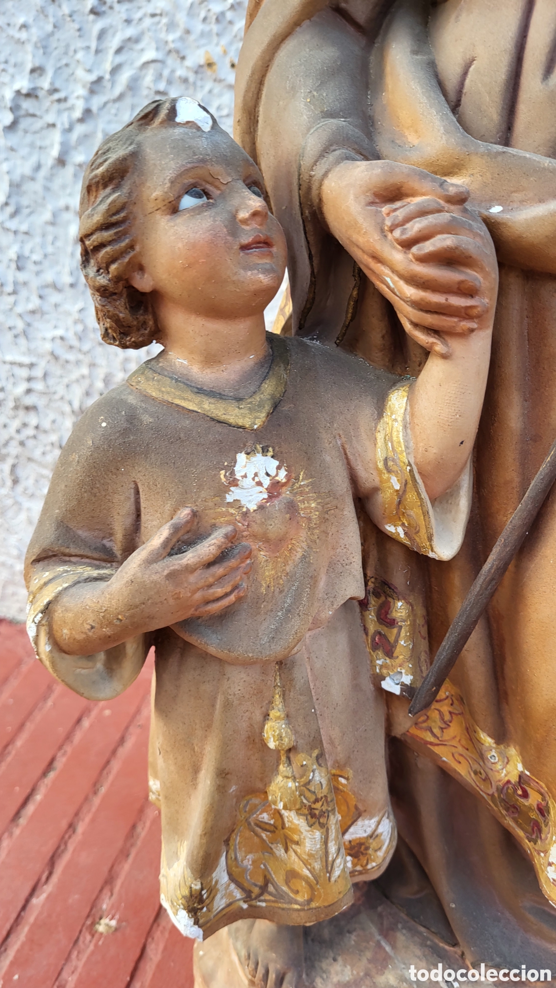 Antig&uuml;edades: Antigua Figura Religiosa - Foto 3