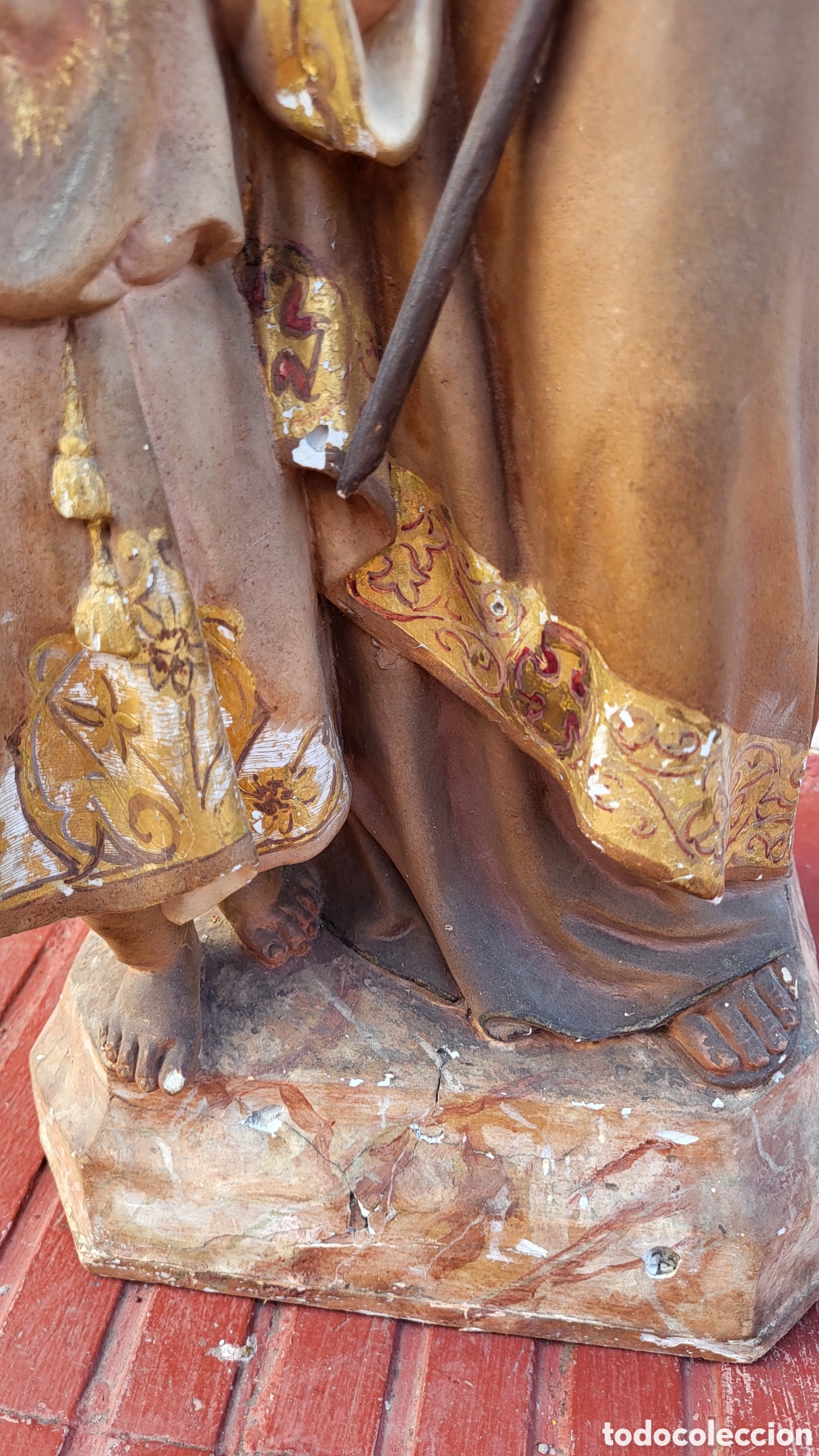 Antig&uuml;edades: Antigua Figura Religiosa - Foto 4