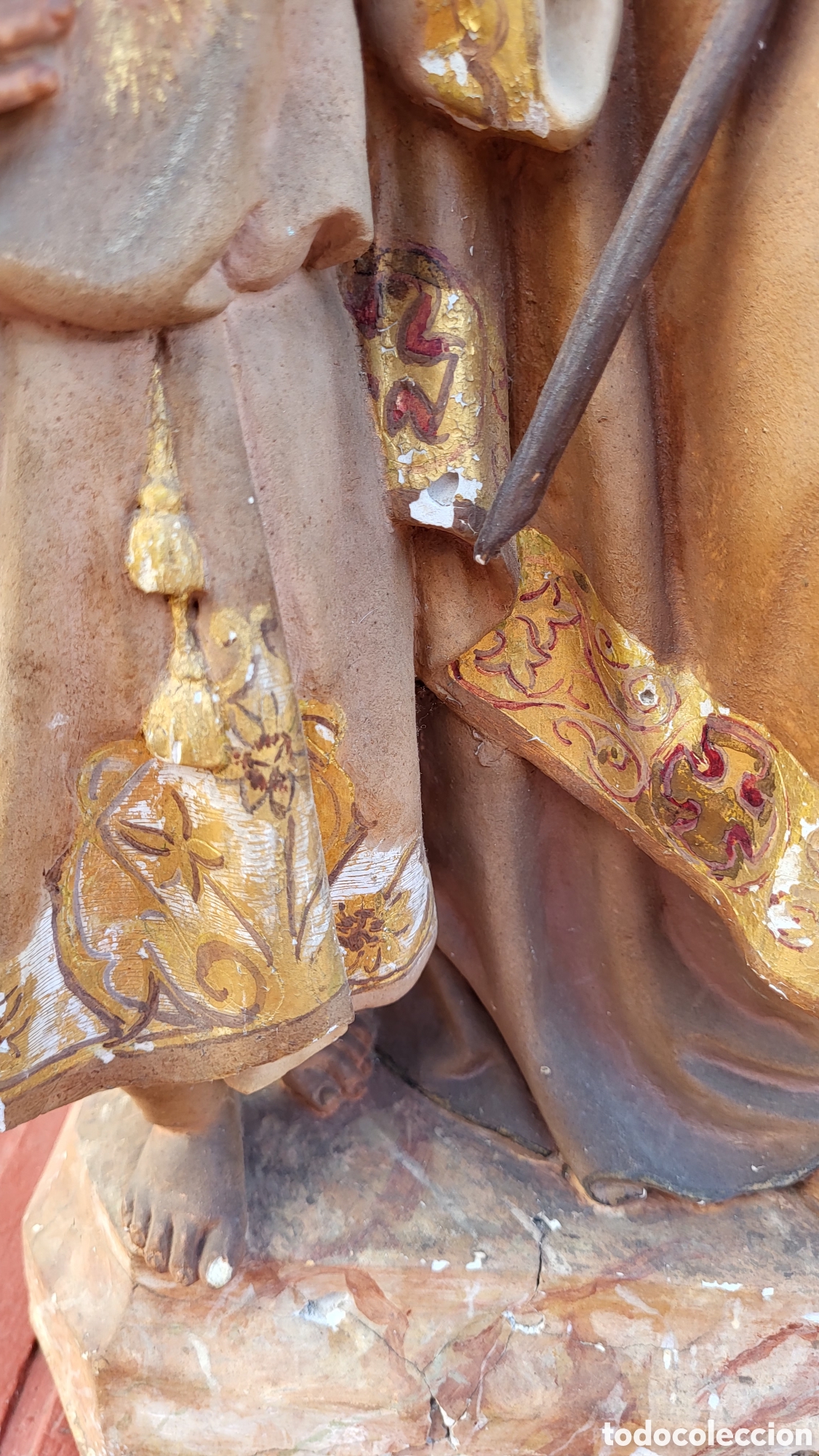 Antig&uuml;edades: Antigua Figura Religiosa - Foto 5
