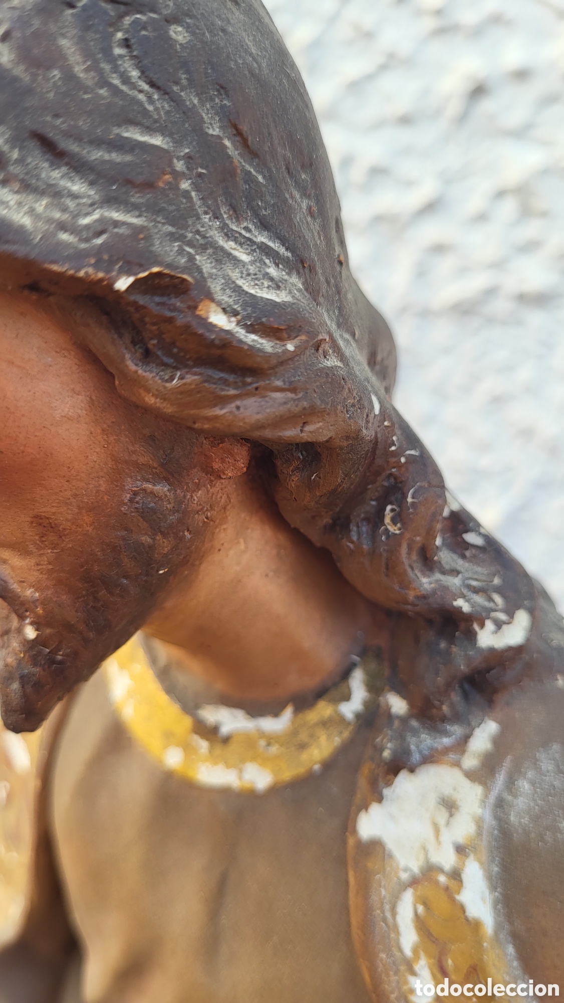 Antig&uuml;edades: Antigua Figura Religiosa - Foto 8