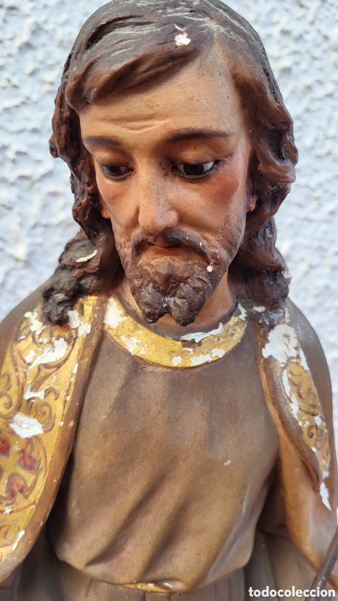 Antig&uuml;edades: Antigua Figura Religiosa - Foto 9
