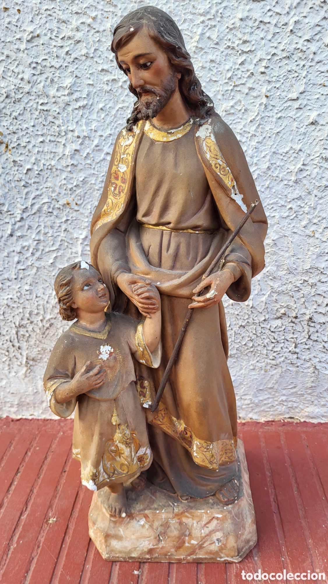 Antig&uuml;edades: Antigua Figura Religiosa - Foto 1