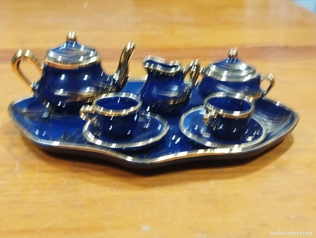 Antig&uuml;edades: MINIATURA JUEGO DE CAFE PORCELANA.