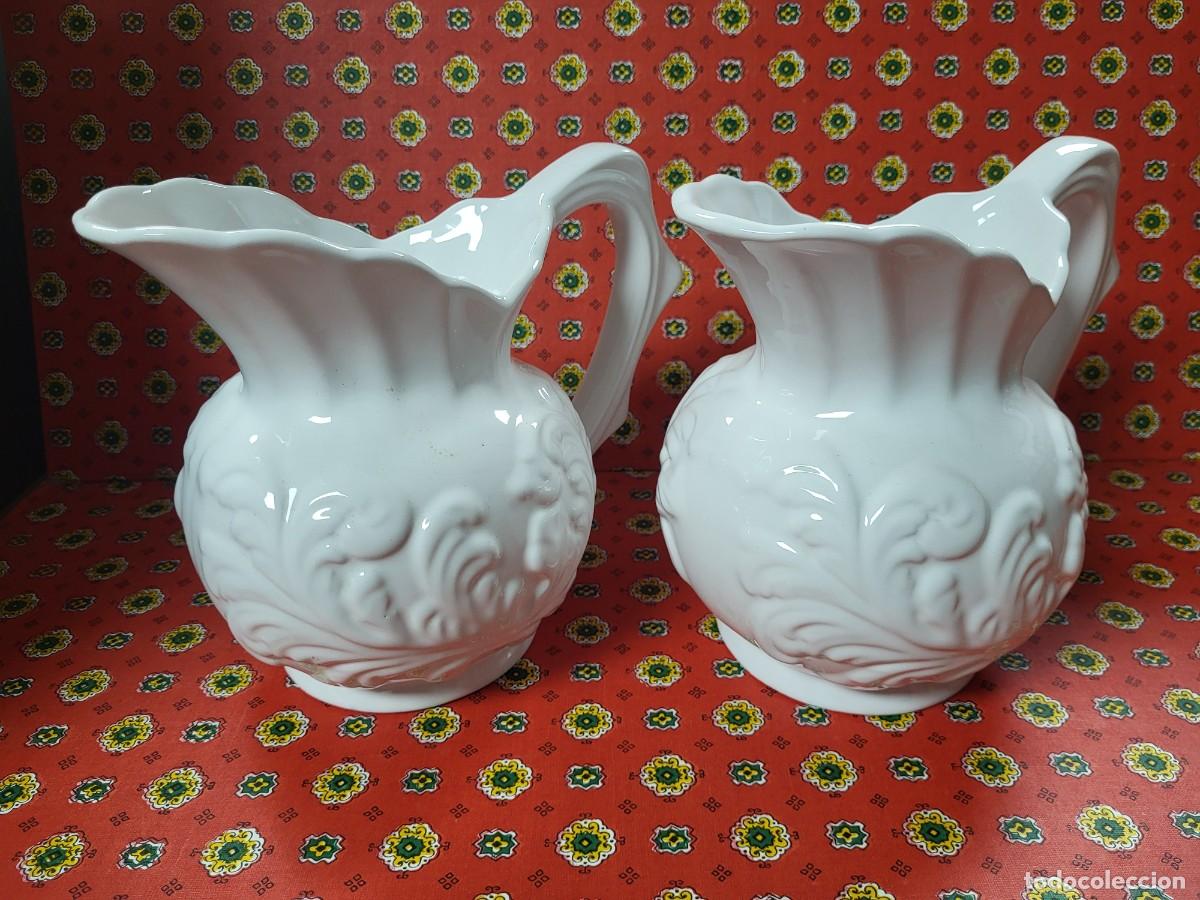 Antiguidades: ANTIGUAS JARRAS CERAMICA PORCELANA PORTUGAL SELLO ELPA