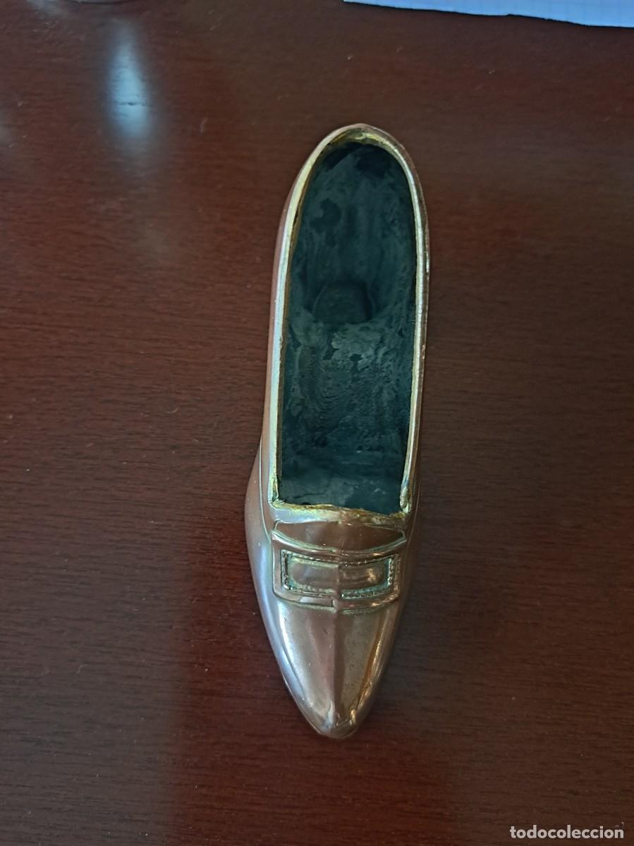 Antig&uuml;edades: FOGURA ZAPATO LATON VINTAGE