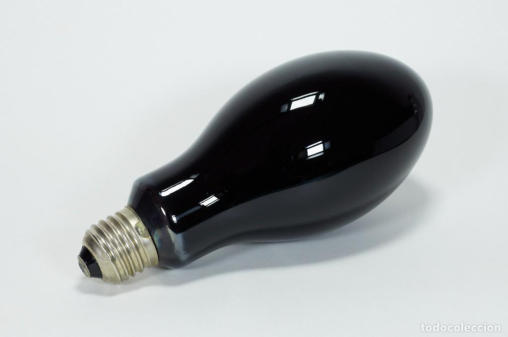 Antig&uuml;edades: Bombilla de luz negra OSRAM HMW 160W vapor de mercurio | Vintage a&ntilde;os 80