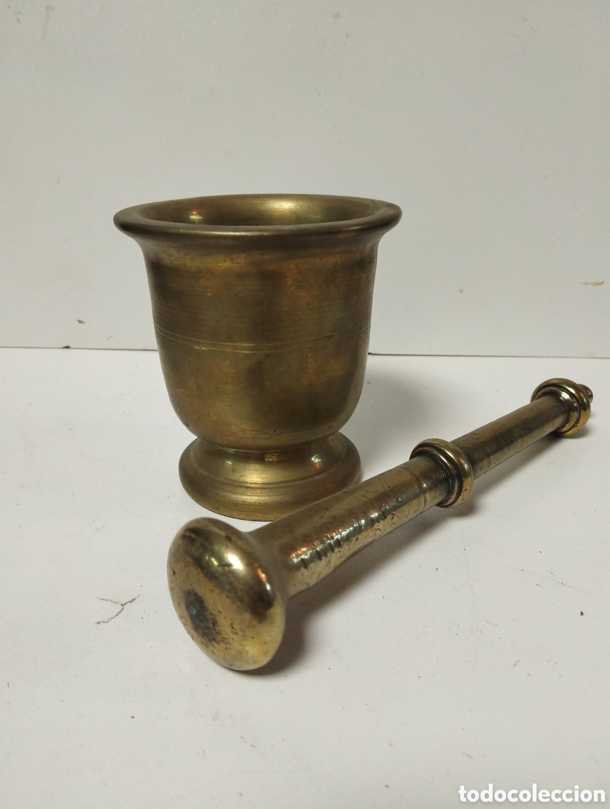 Antig&uuml;edades: Antiguo almirez de bronce - Foto 1