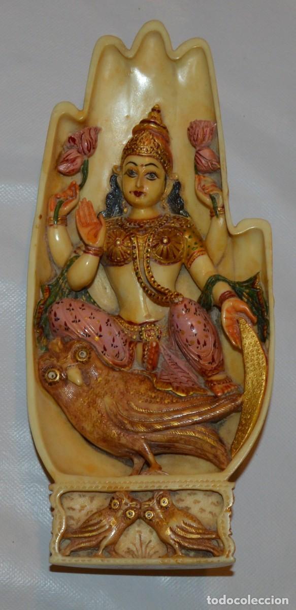 Antig&uuml;edades: SARASVATI - INDIA - DIOSA DE LA SABIDUR&Iacute;A - FIGURA - 26 CMS