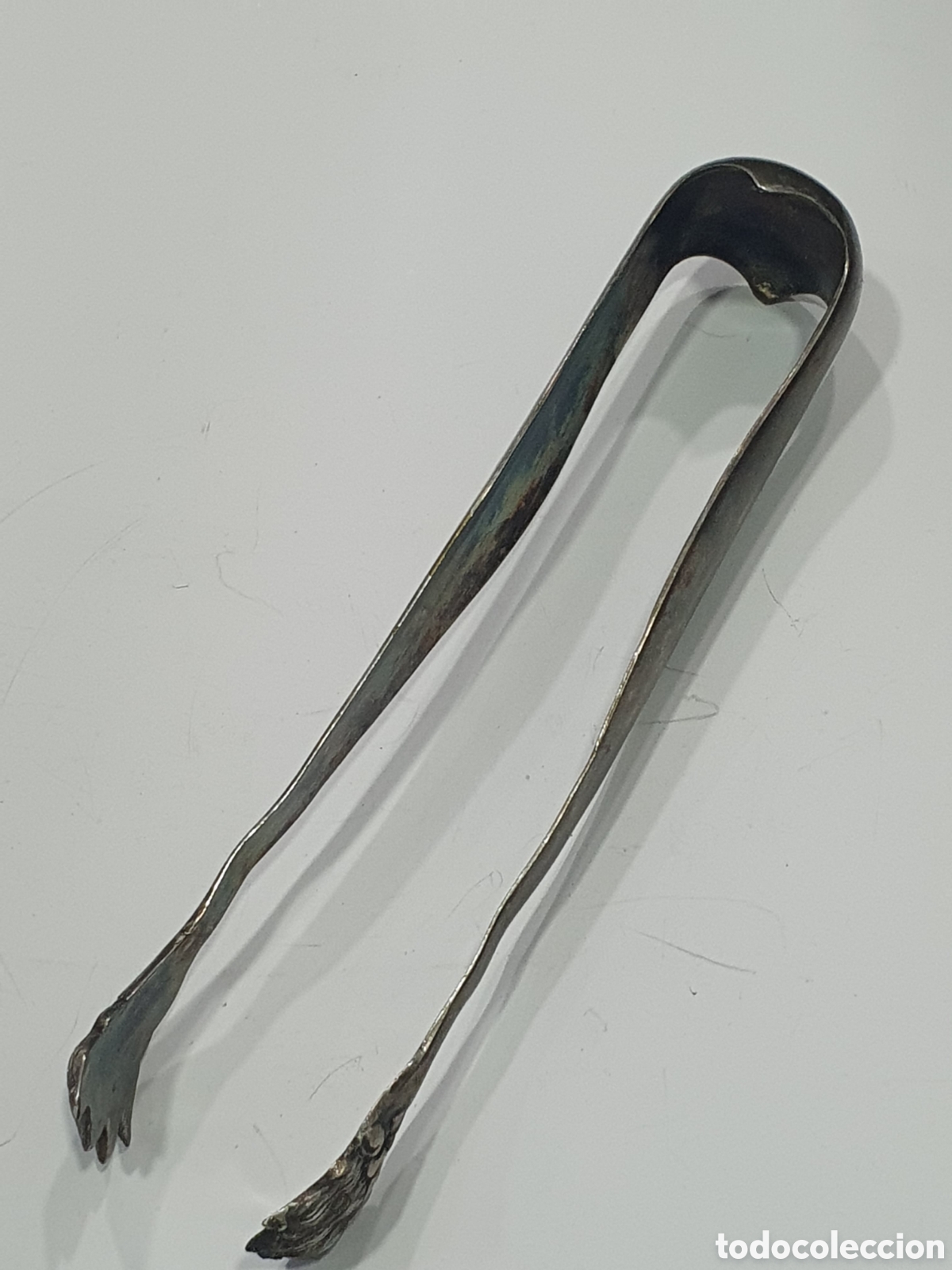 Oggetti Antichi: Pinzas en metal plateado. (L103)