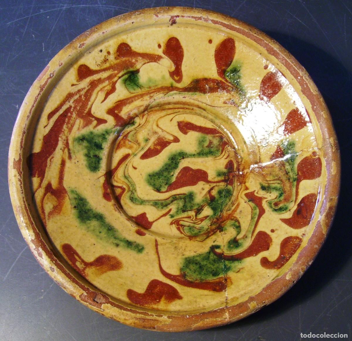 Antiquit&eacute;s: PLATO TERRISSA CATALANA DE GIRONA O PIRINEO XVIII - XIX