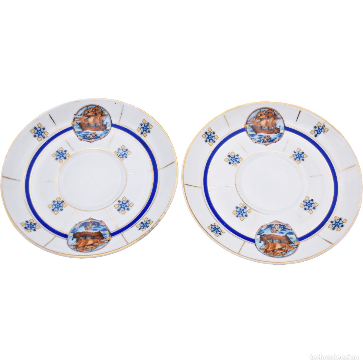 Antig&uuml;edades: Platillos de porcelana de Bavaria