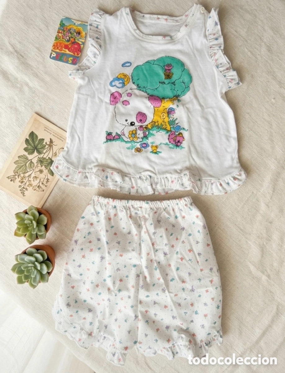 Antig&uuml;edades: Pijama Beb&eacute; Vintage Peluso (Talla 4) - Nuevo en caja