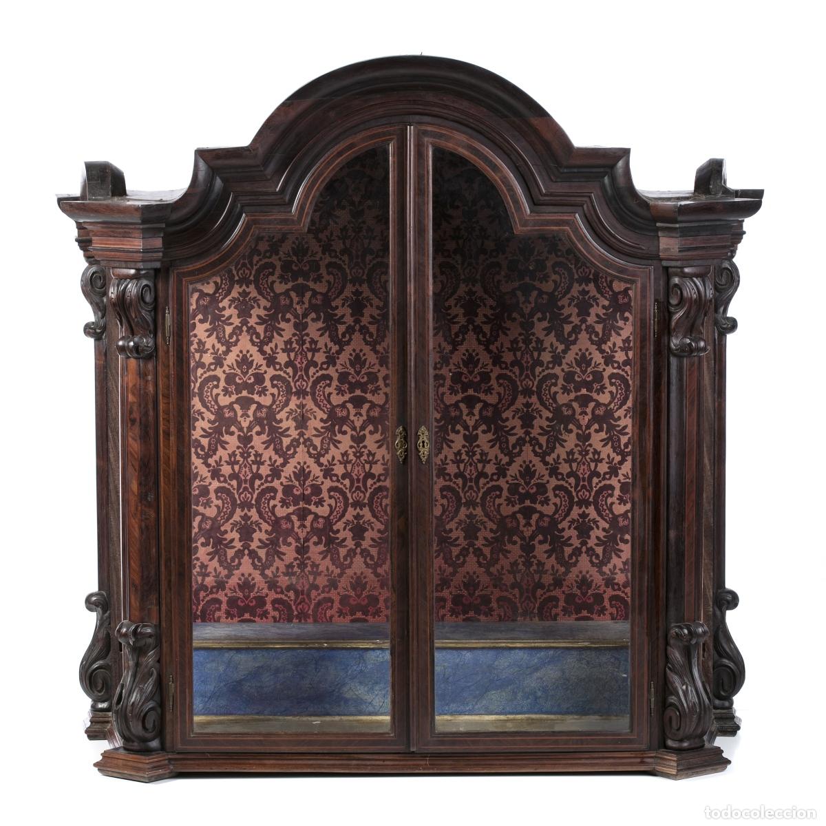 Antiques: Elevaci&oacute;n/oratorio de Dom Jos&eacute; en madera de jacarand&aacute; - siglo XVIII
