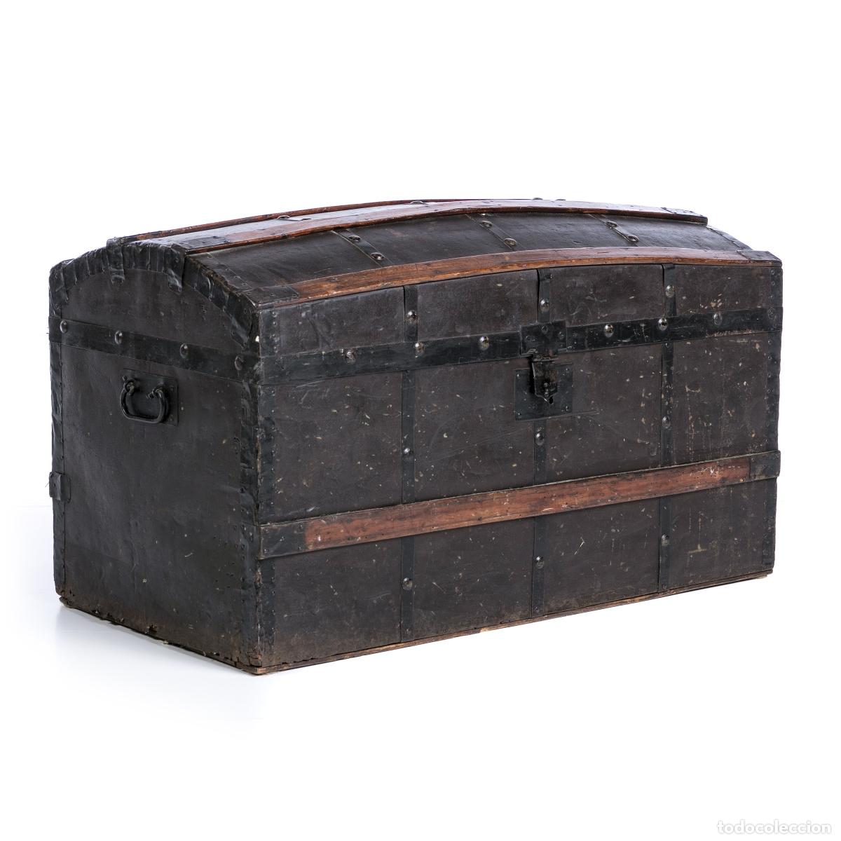 Antig&uuml;edades: Cofre de bodega - siglo XIX