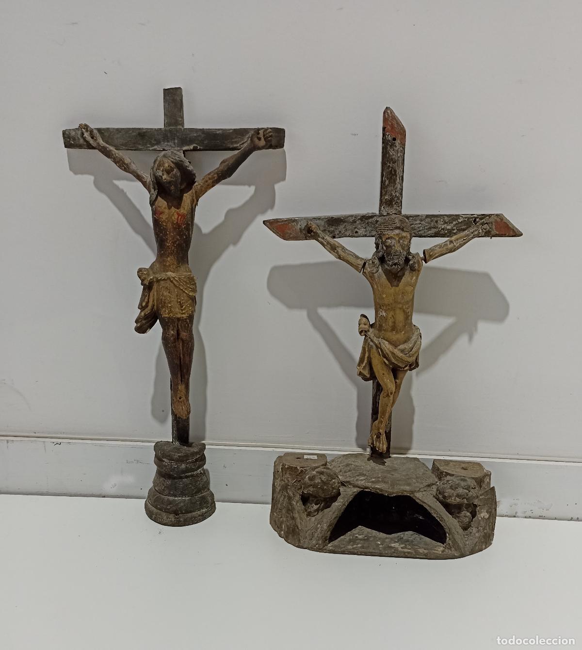 Antig&uuml;edades: Arte sacro - Dos Cristos - Siglo XIX
