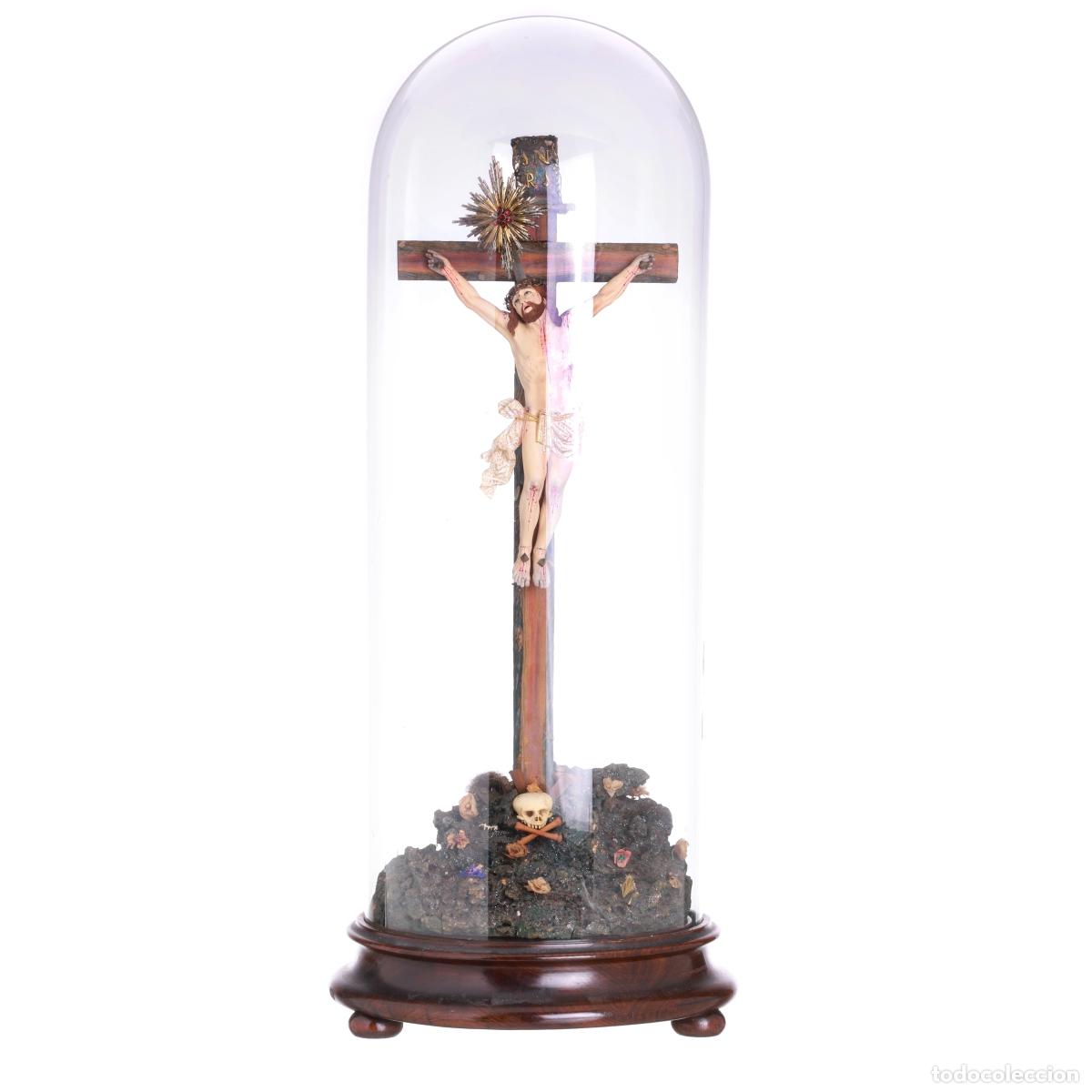 Antig&uuml;edades: Arte sacro - Jesucristo crucificado - Siglo XIX