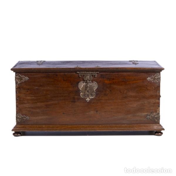 Antiquit&eacute;s: Cofre de madera vinh&aacute;tico - siglo XVIII