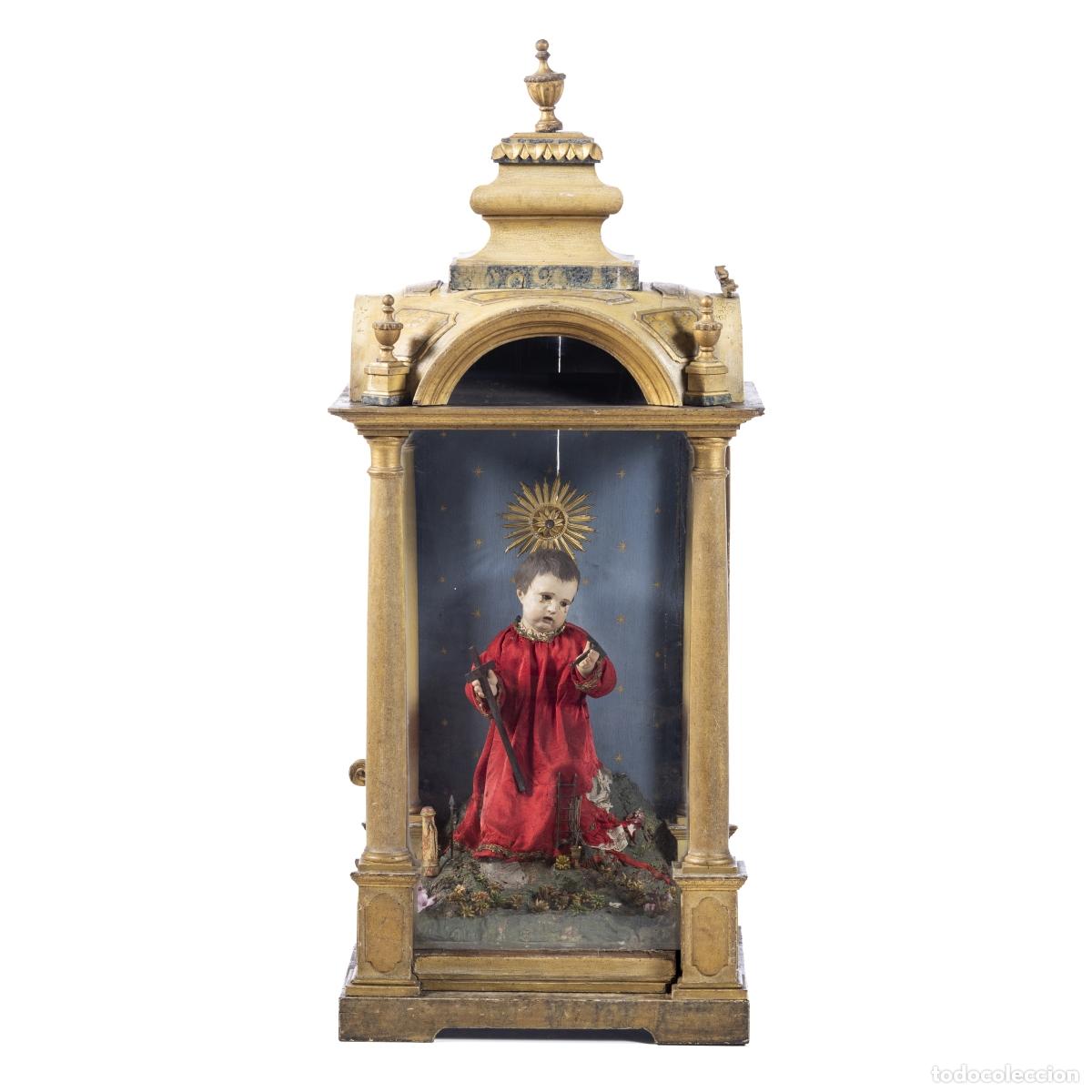 Antiguidades: Arte sacro - Oratorio con el Ni&ntilde;o Jes&uacute;s - Siglo XVIII
