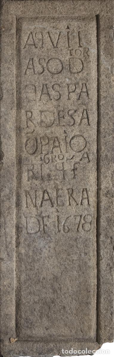 Antig&uuml;edades: Arte Sacro - Placa de l&aacute;pida 1678 - Foto 1