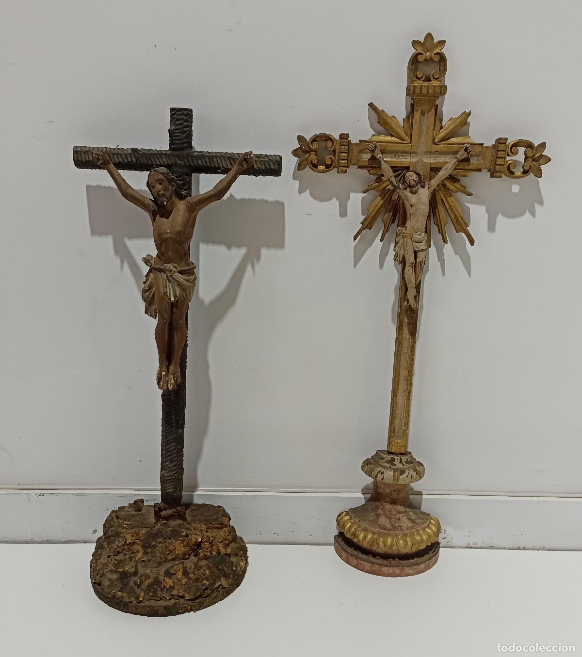 Antiquit&auml;ten: Arte sacro - Dos Cristos - Siglo XIX