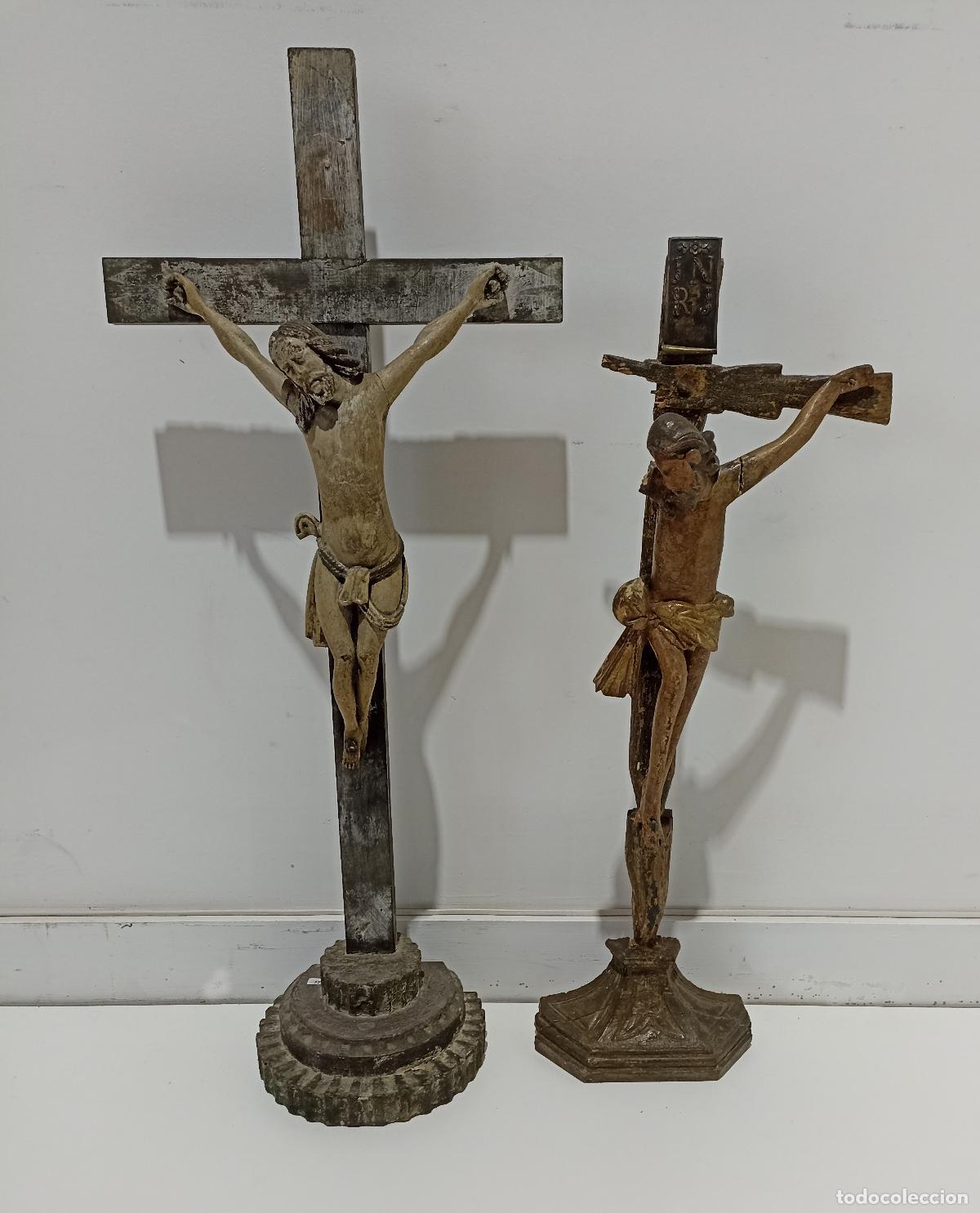 Antig&uuml;edades: Arte sacro - Dos Cristos - Siglo XIX